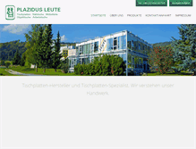Tablet Screenshot of plazidus-leute.com